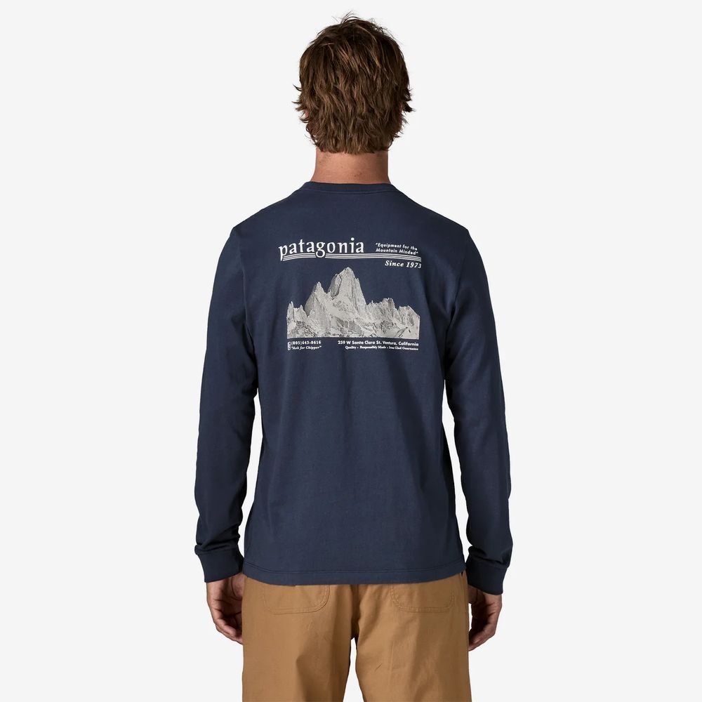 Men's Long-Sleeved Midweight Hut Tripper Skyline T-Shirt - Image 3