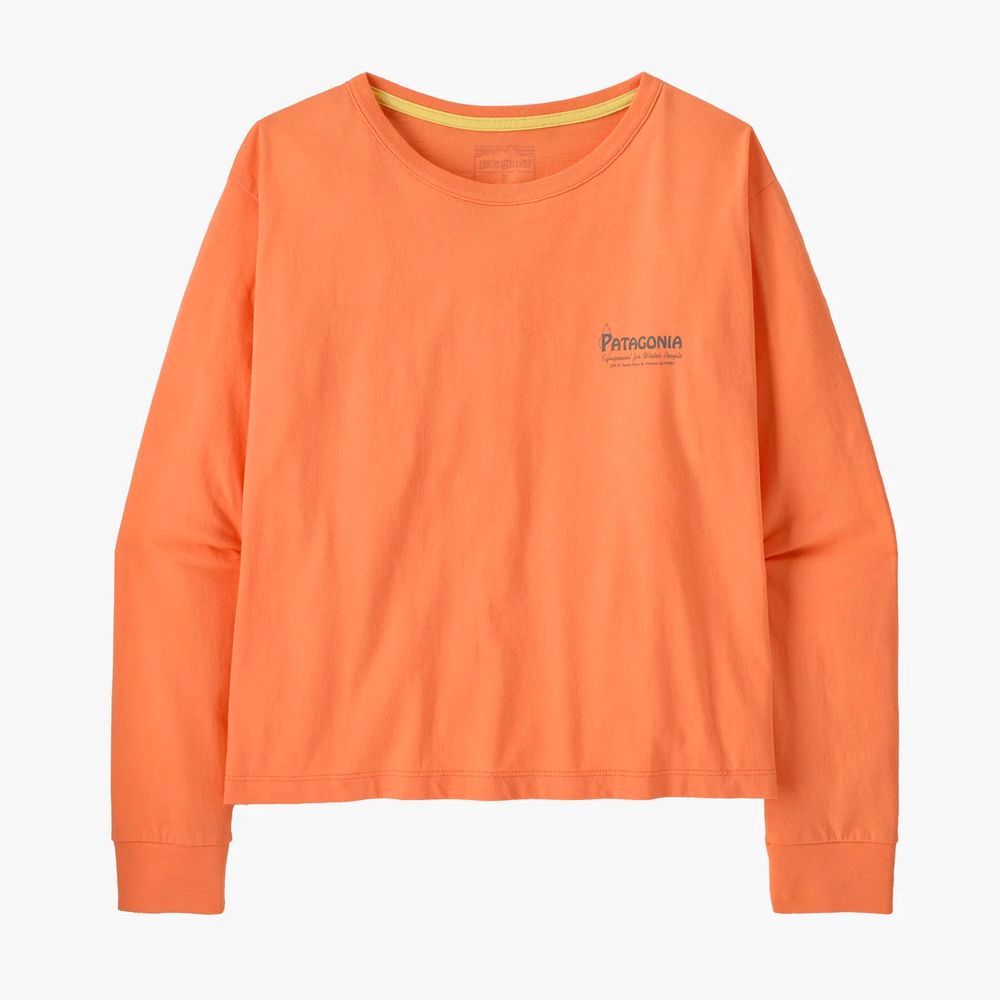 Women’s Long-Sleeved Water People Banner Easy-Cut T-Shirt