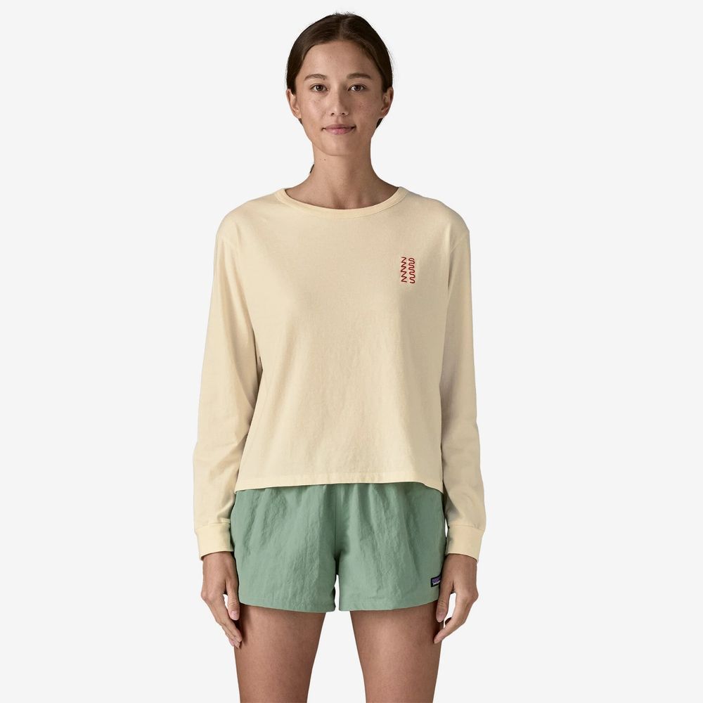 Women's Long-Sleeved Driftways Easy-Cut Organic T-Shirt - Image 2