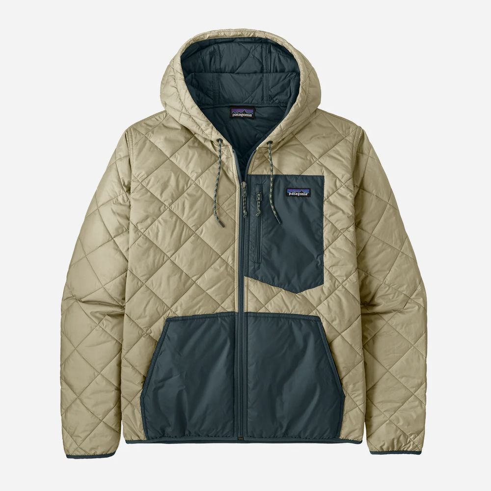 Men's Diamond Quilted Bomber Hoody