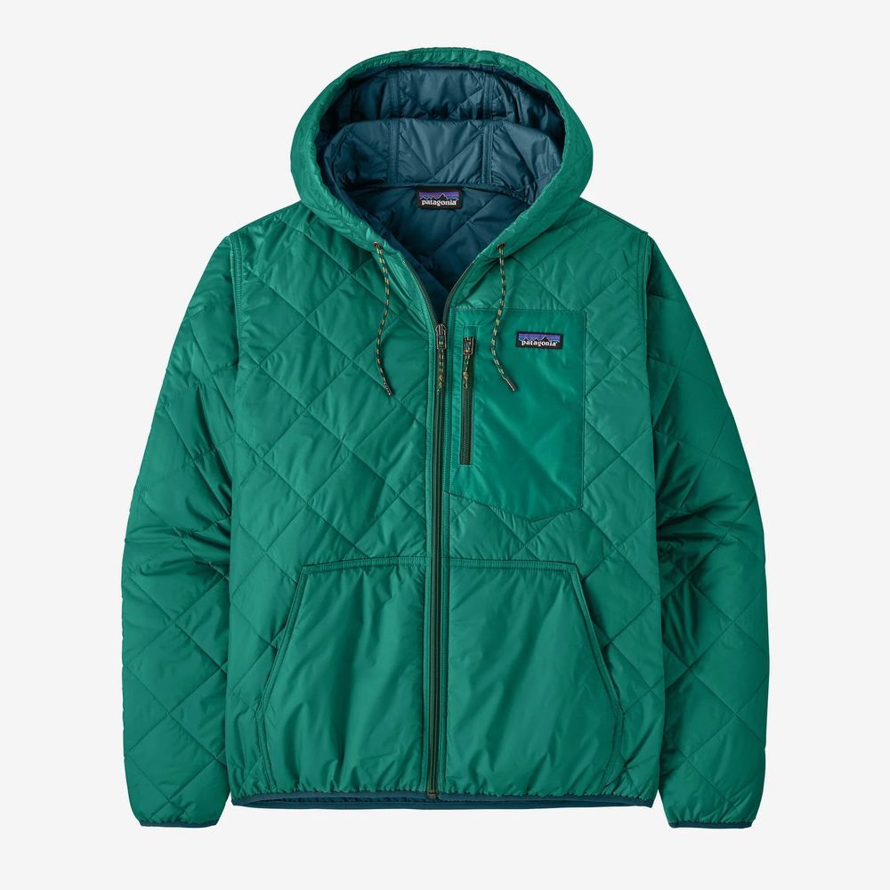 Men's Diamond Quilted Bomber Hoody