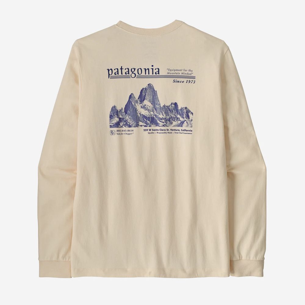 Men's Long-Sleeved Midweight Hut Tripper Skyline T-Shirt