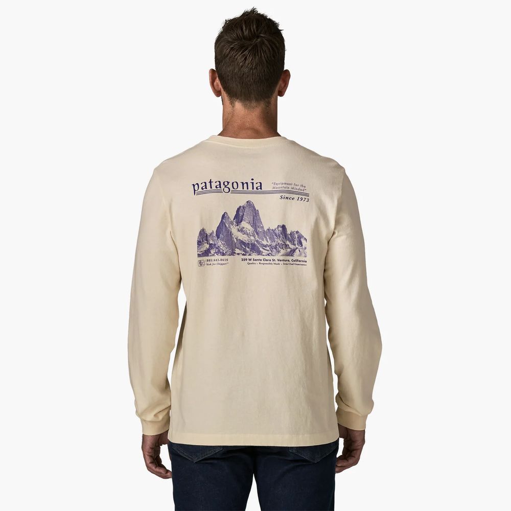 Men's Long-Sleeved Midweight Hut Tripper Skyline T-Shirt - Image 3